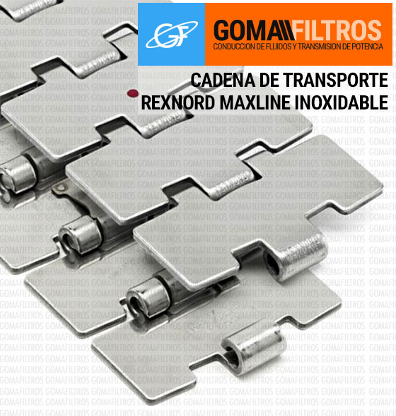 Cadena inoxidable por placas
