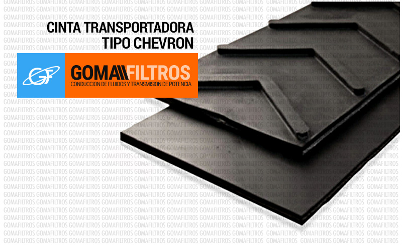 Cinta transportadora EP250 chevron