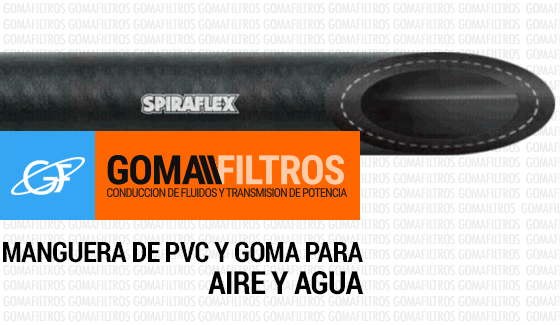 Manguera de goma / PVC para aire/agua