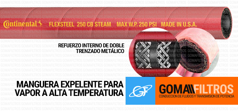 Manguera para vapor saturado