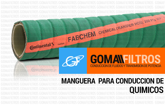 Manguera para quimicos