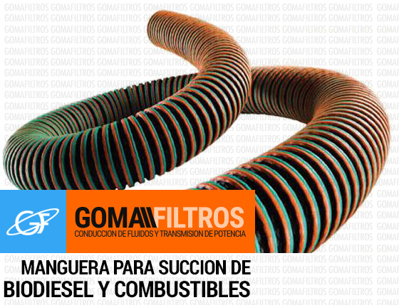 Manguera para succion de bio diesel