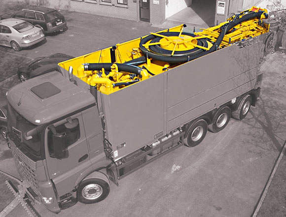 Manguerote vactor para succion de agua y residuos