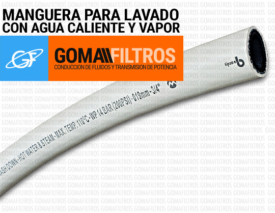 manguera para lavado con agua caliente