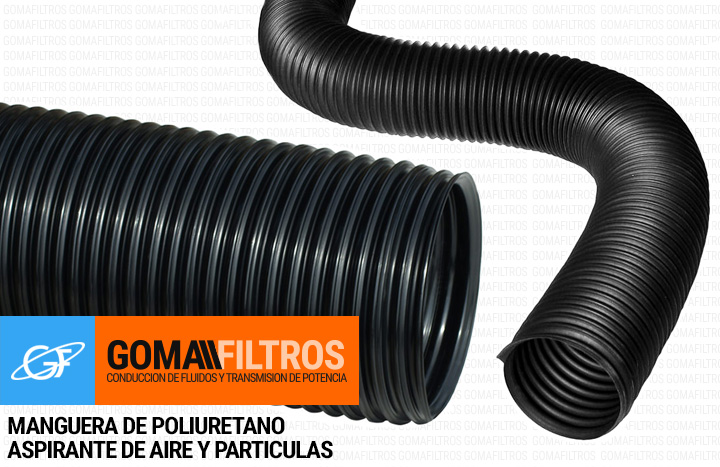 Ducto negro de poliuretano