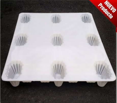 Pallet plástico sanitario apilable