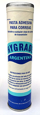 Pasta adhesiva para correas