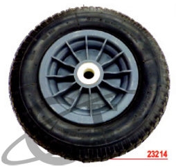 Ruedas neumaticas con llanta plastica
