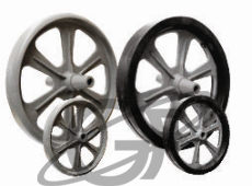 Rueda polipropileno gris