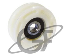Ruedas porton nylon canal u